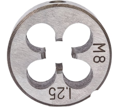 Плашка Эврика M08x1,25-25мм, в пластиковом футляре ER-00812P 468915