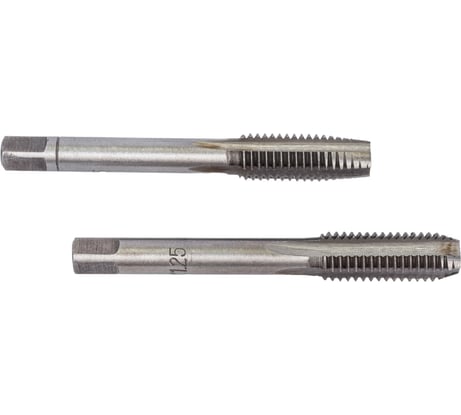 Метчик в пластиковом футляре ЭВРИКА M08x1,25 2шт ER-00812M