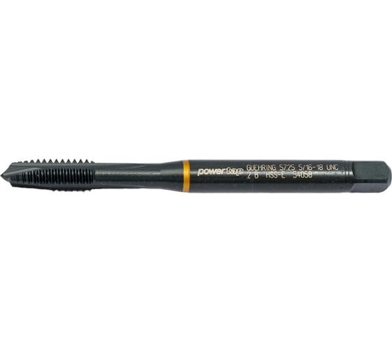 Метчик Guhring UNC 5/16-18, HSS-E, тип N, парооксид., скв. отв., Powertap 5725 7,938