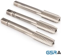 Ручные метчики GSR М2,6 комплект 3 шт HSSG DIN 352 6H для глухих и сквозных отверстий B00105120