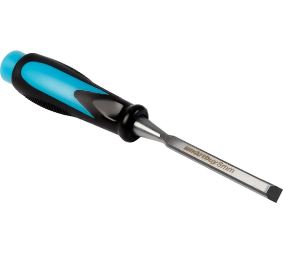 Долото по дереву Smartbuy 8 мм, прорезиненная ударная рукоятка smartby tools SBT-CH-8p1