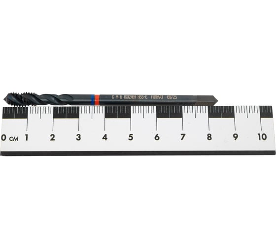 Машинный метчик FORMAT винтовая канавка, проходной хвостовик, м6x1, hss-e, form c, din 376, iso 6н 1665 0060