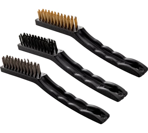 Набор больших щеток Политех 3 шт. с пластиковой ручкой 2120012