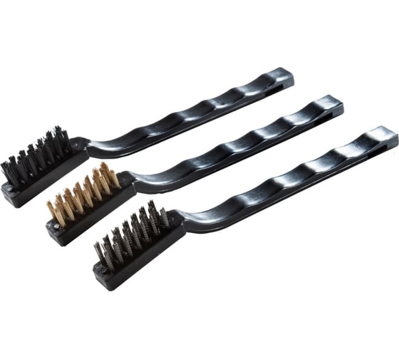 Набор малых щеток Политех 3 шт. с пластиковой ручкой 2120010