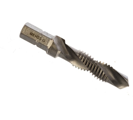 Комбинированный машинный метчик с зенкером D.BOR C 6,3, M8х1.25 9G81M08-1202D