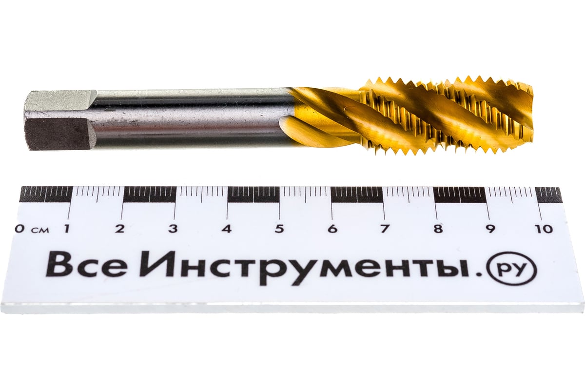 Метчик M16x2 HSS M2 TiN спиральный ПрофОснастка №457 арт. 50221057 -  выгодная цена, отзывы, характеристики, фото - купить в Москве и РФ