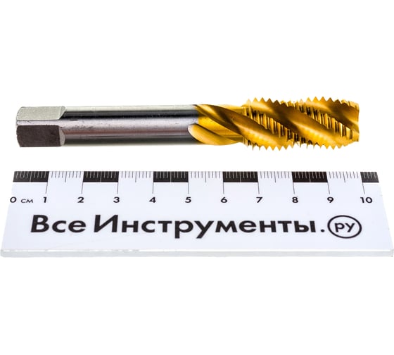 Метчик M16x2 HSS M2 TiN спиральный ПрофОснастка №457 арт. 50221057
