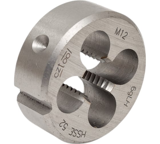 Плашка Bucovice Tools левая М12 шаг 1.75мм HSSE-VA 38x14мм 291120