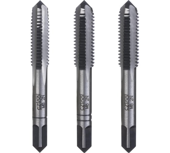 Набор метчиков из 3-х шт. Bucovice Tools М 8 шаг 1.25 мм 115CrV3 110080-3 1