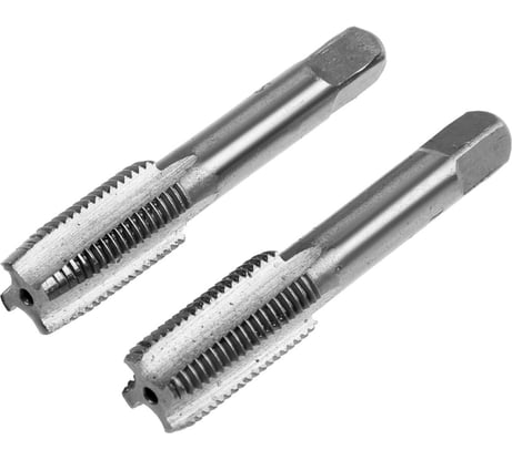 Метчики ТУНДРА метрические ручные, М14x1.5 мм, комплект из 2 шт. 2705915