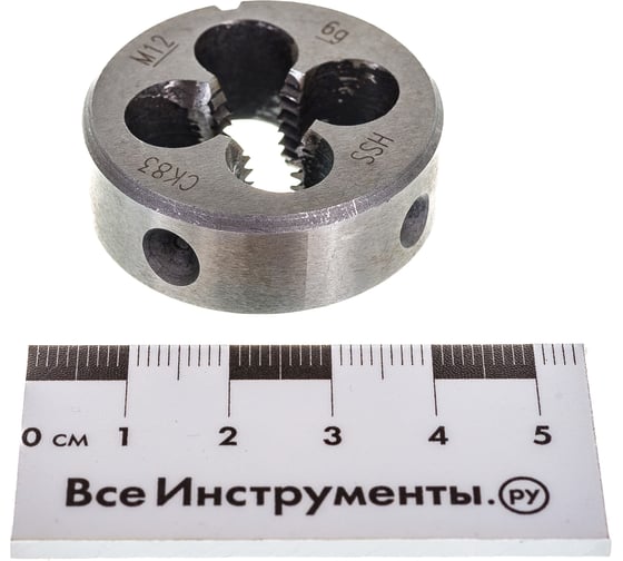 Круглая плашка NORGAU М12х1,75 013701330
