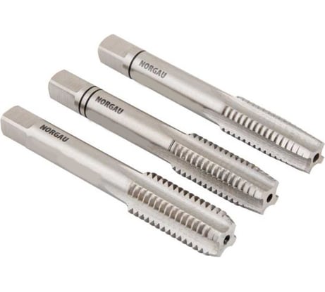 Комплект ручных метчиков HSS NORGAU 3шт. M30х3,5. 6Н 013002590