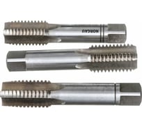 Комплект ручных метчиков 3 шт NORGAU M24х3 013002520
