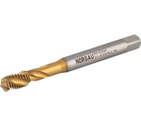 Машинный метчик NORGAU М12 DIN376 6H TiN HSS-E тип N 013130012