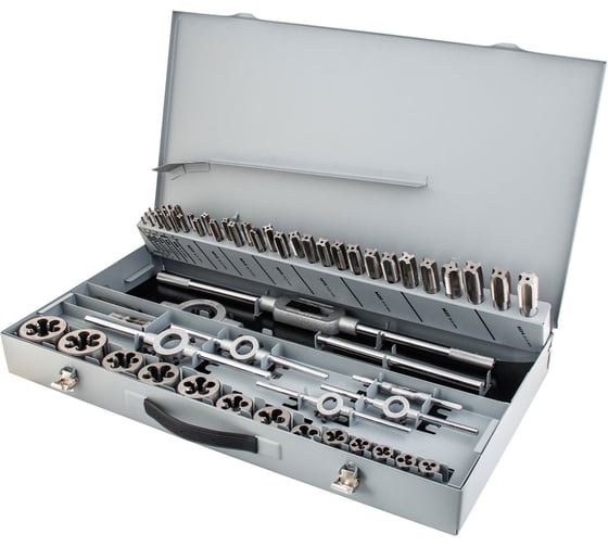 Набор ручных метчиков и плашек NORGAU M3-M24, 64 предмета 013904520 1