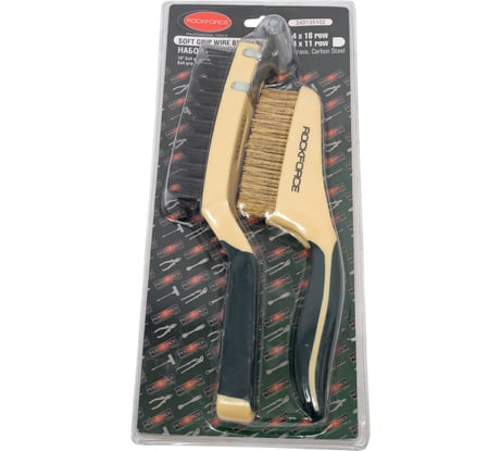 Набор щеток по металлу Rockforce в пластиковом корпусе с прорез. рук-ми 2 предмета RF-340135102(17457)