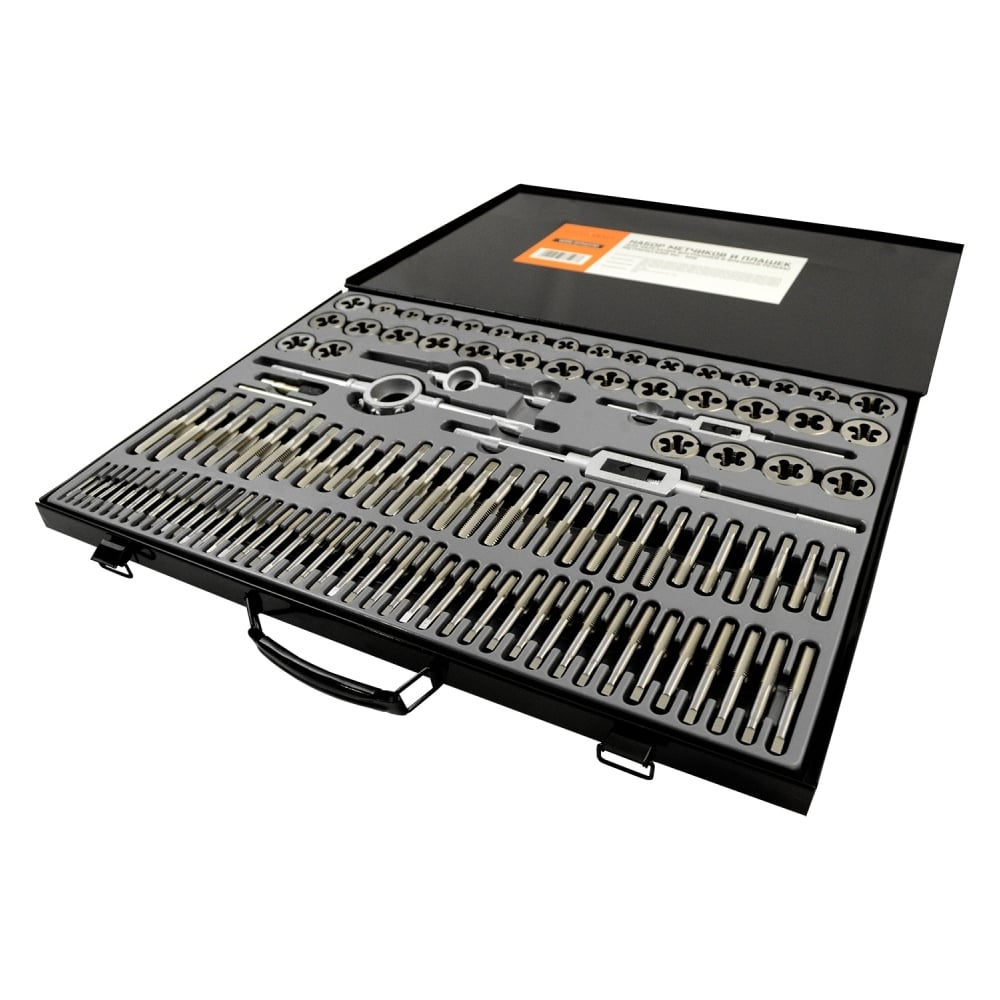 НаборметчиковиплашекМ2-М18WIEDERKRAFT110предметов,метрическаярезьбаWDK-DTM3110