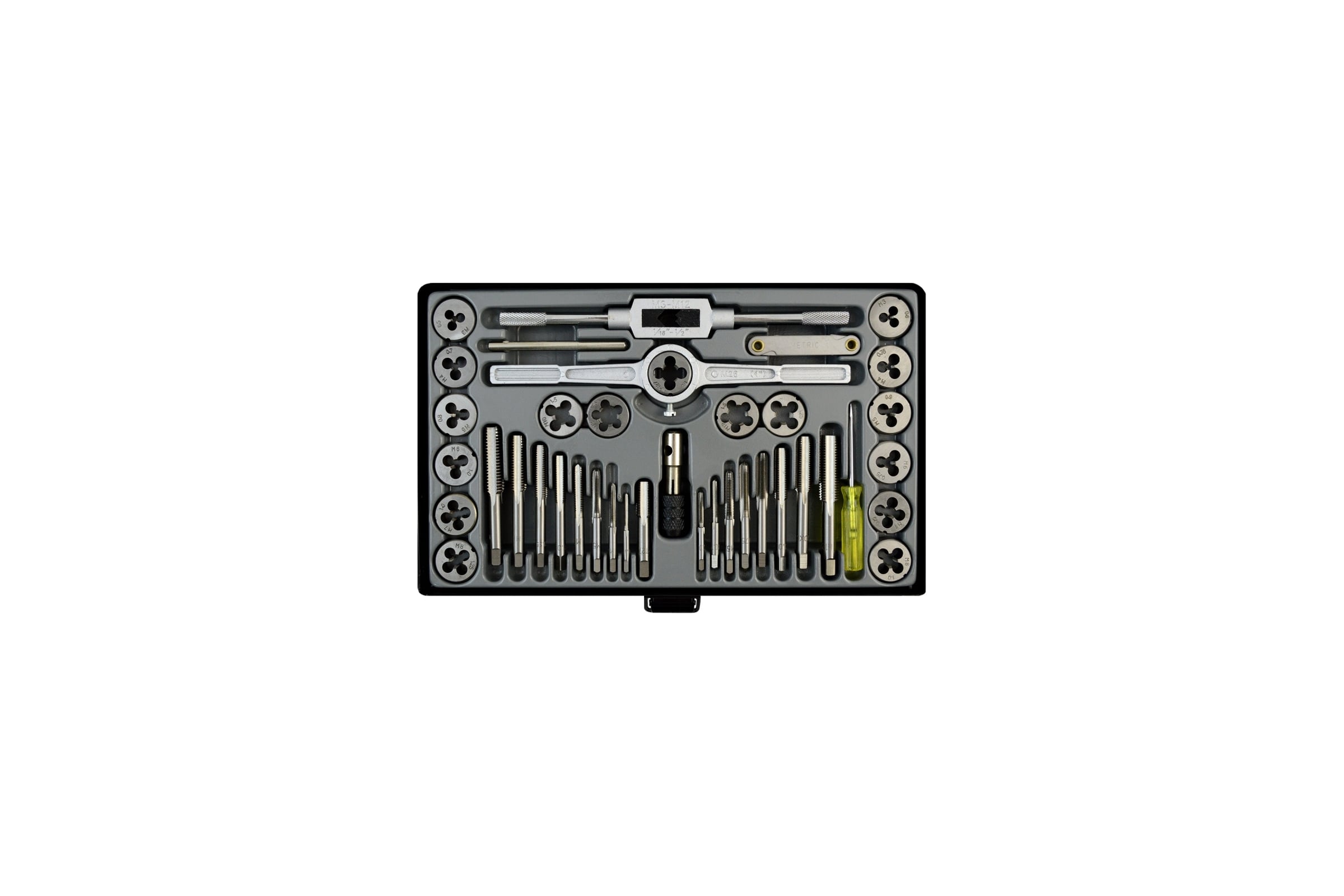 НаборметчиковиплашекМ3-12WIEDERKRAFT40предметов,метрическаярезьбаWDK-DTM3040