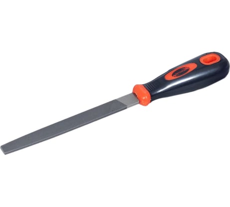 Плоский напильник по металлу с ручкой АвтоDело 150 мм №2 40465 15261