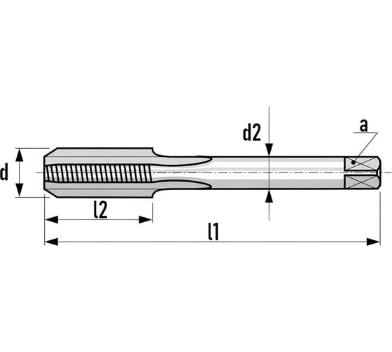 Набор метчиков из 3-х шт. H-Tools М8 шаг 1.25мм DIN352 HSS-G 230080HT