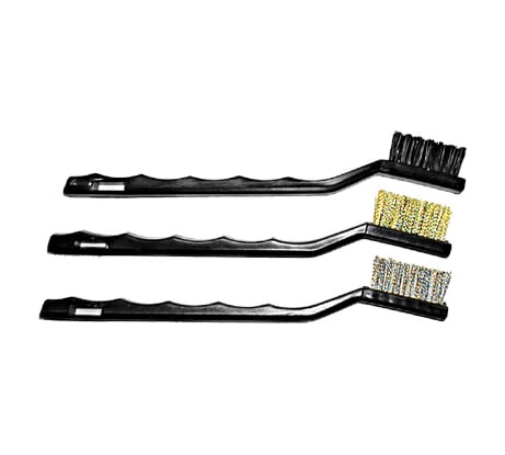 Корщетки мини Курс 175 мм стальная/латунированная/нейлоновая 3 шт. 38452