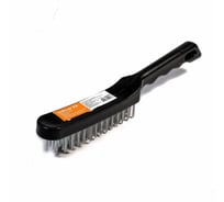 Щётка с 5-ти рядной стальной оцинкованной проволокой BOHRER пластиковая рукоятка 36500025