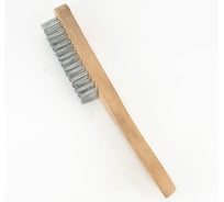 Щётка с 6-ти рядной стальной оцинкованной проволокой BOHRER деревянная рукоятка 36500016