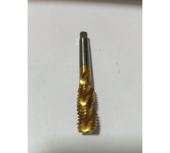 Метчик Металлорежущий инструмент м/р винтовой М12x1.25 P6M5 TiN 4492402