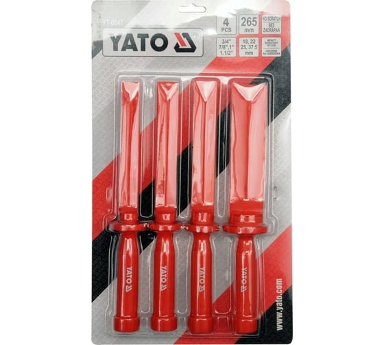 Набор пластмассовых шаберов YATO 4предмета YT-0847