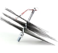 Щетка-ерш SIT 400x400x60x140, плоская сталь 3.00x0.40, очистка котлов теплообменников дымоходов труб отверстий 1847