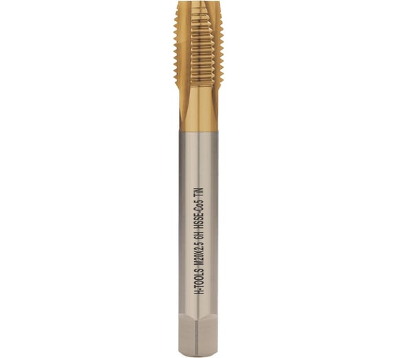 Машинный метчик H-Tools М20 шаг 2.5 мм DIN376 HSSE-TiN 113X01-D2-0200 1