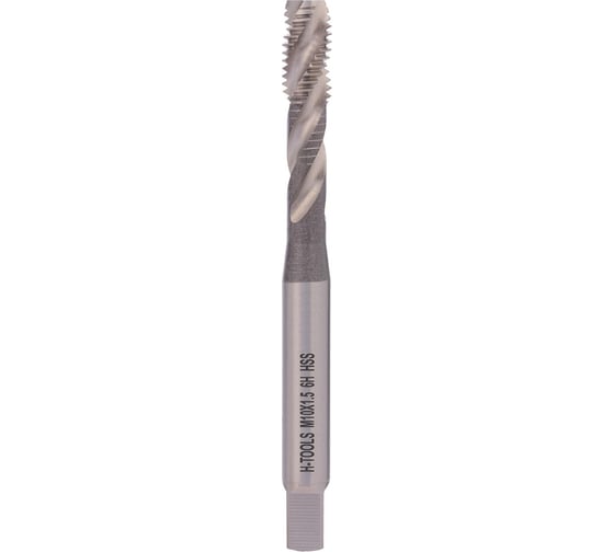 Машинный метчик с винтовой канавкой H-Tools М10 шаг 1.5 мм DIN371 HSS-G 501100-C2-0100 1