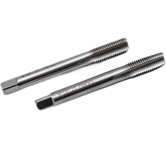 Машинно-ручной метчик TORNERI М10x1.25 комплект из 2-х штук Р6М5К5 Т019236