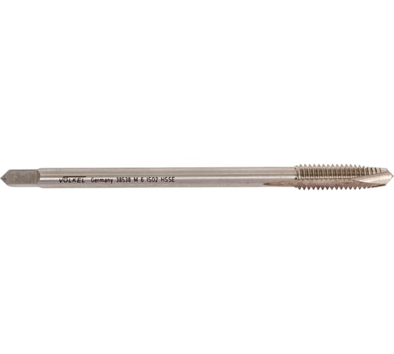 Машинный метчик Voelkel М6 шаг 1.0 мм DIN376 HSSE V38538