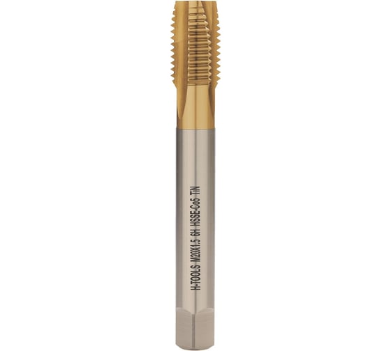 Машинный метчик H-Tools М20 шаг 1.5 мм DIN374 HSSE-TiN 113X01-D2-0202