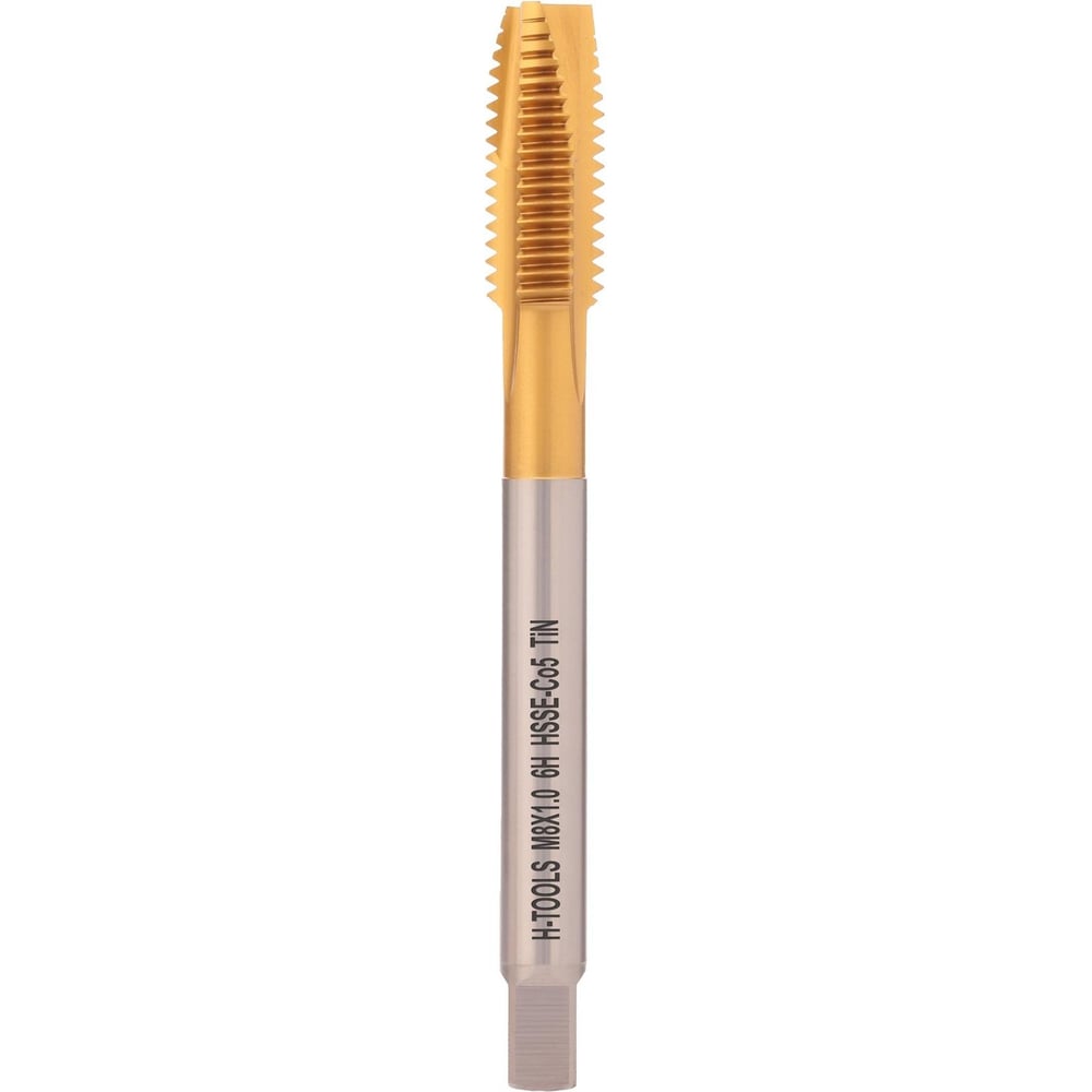 Машинный метчик H-Tools М8 шаг 1.0 мм DIN374 HSSE-TiN 113X01-D2-0081 ...