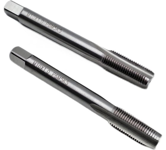 Машинно-ручной метчик TORNERI М10x1 комплект из 2-х штук Р6М5К5 Т019235
