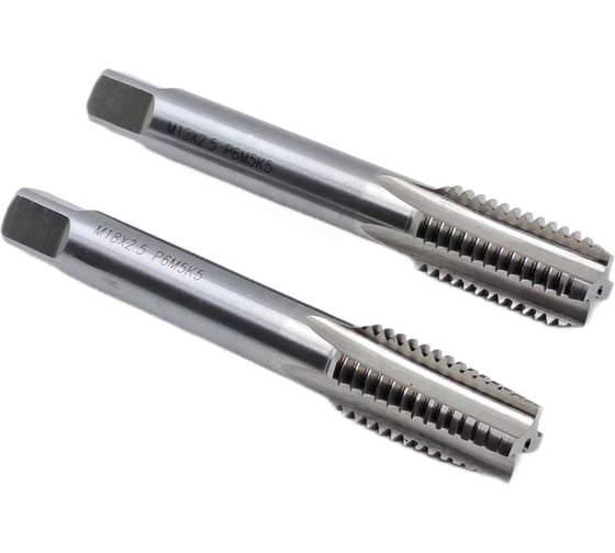 Машинно-ручной метчик TORNERI М18x2.5 комплект из 2-х штук Р6М5К5 Т019241 1