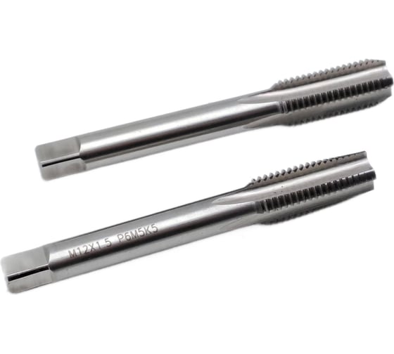 Машинно-ручной метчик TORNERI М12x1.5 комплект из 2-х штук Р6М5К5 Т019237