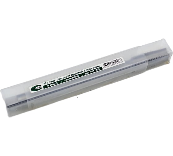 Гаечный метчик TORNERI М20x2.5 Р6М5 прямой хвостовик Т017435