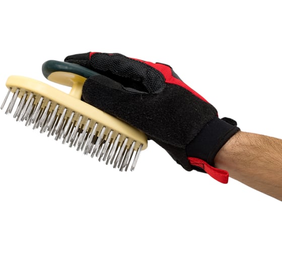 Ручная щетка по металлу Rockforce в пластиковом корпусе RF-340125228(17451)