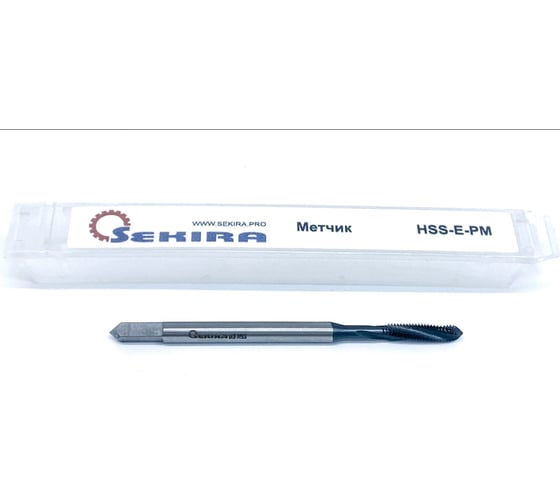 Метчик м/р 6,0x1,0x11x80 гл винт. канавка HSS-E-PM DIN371 Sekira 00-00028169