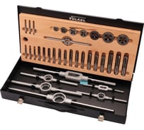 Набор метчиков и плашек VOELKEL UNC 1/4-3/4 HSS-G 35пр V48051