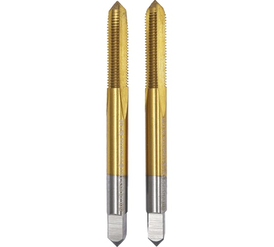 Метчик M12x1,75 HSS M2 TiN прямой компл. ПрофОснастка №164 арт. 50311034 1