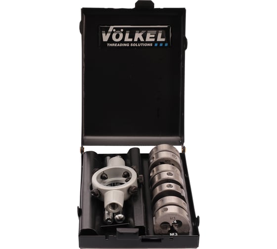 Набор плашек VOLKEL М3-М12 HSS-G (+ вороток) 8 предметов V49525
