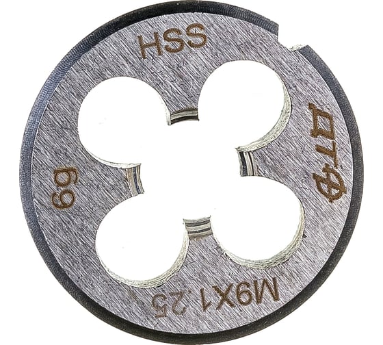 Плашка Дело Техники M9*1.25 мм, 25 231094