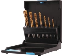 Набор метчиков машинных спиральных VOLKEL M3-M12 HSSE-TiN DIN371/376 (C/2-3P, R35) 7пр V47827