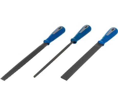 Набор рашпилей Зубр "Эксперт" с двухкомпонентной ручкой № 2 200 мм 16657-H3