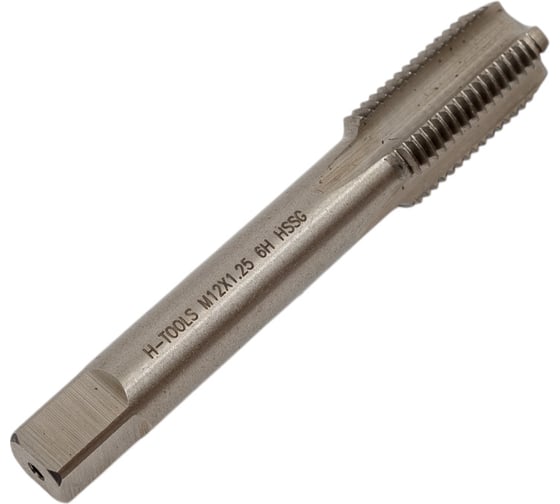 Набор метчиков из 2-х шт. H-Tools М12 шаг 1.25мм DIN2181 HSS-G 235121HT