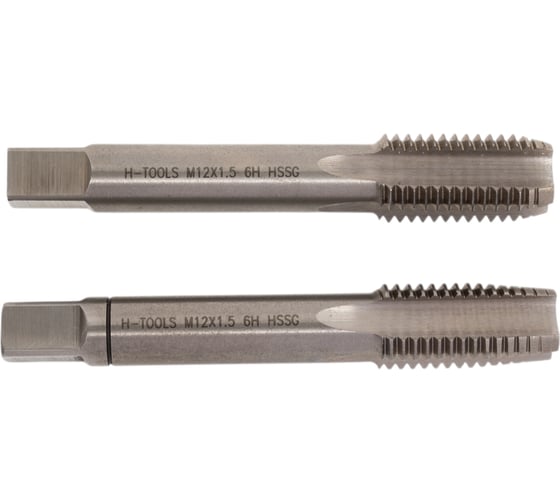 Набор метчиков из 2-х шт. H-Tools М12 шаг 1.5мм DIN2181 HSS-G 235120HT